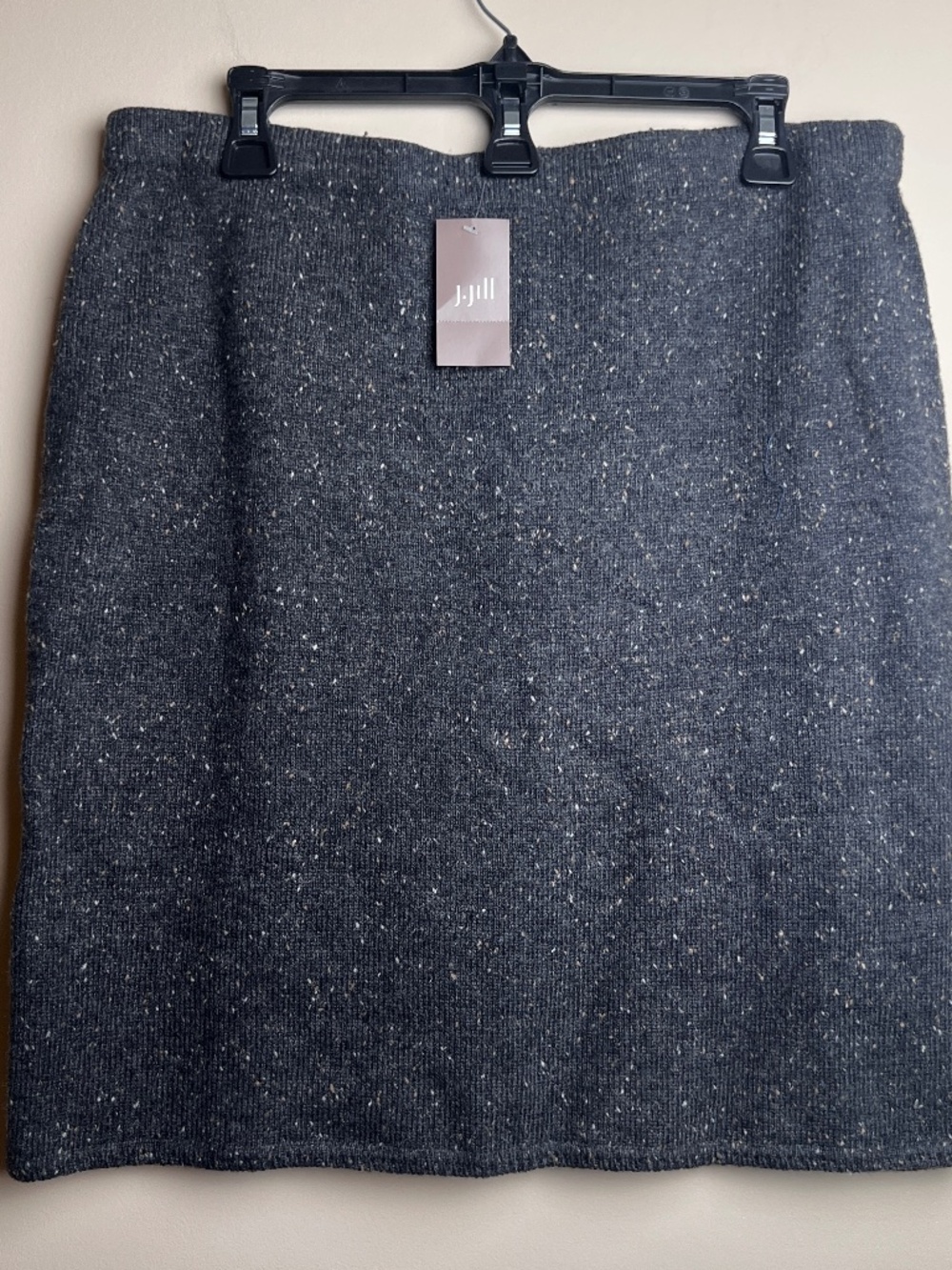 J.Jill Cotton blend charcoal women’s skirt Medium NWT